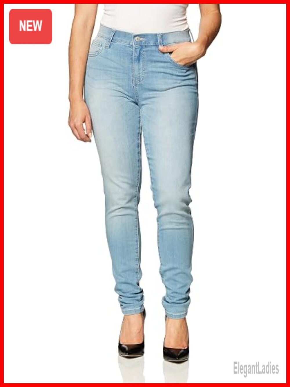 Infinite Stretch Mid Rise Skinny Jeans - super soft stretch denim, 5 pocket